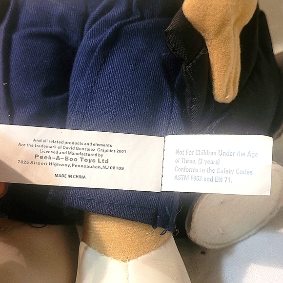 NWT Vintage Homies 2002  Willie G Plush Stuffed Toy Peek-a-Boo RARE W/Tag - Picture 5 of 8